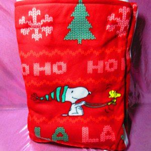 Peanuts Snoopy & Woodstock Christmas 86" x 58" Fleece Blanket